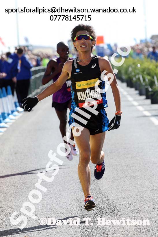 Masato Kikuchi 9th in the mens Morrisons Great North Run. Photo: David T. Hewitson/Sports for All Pics